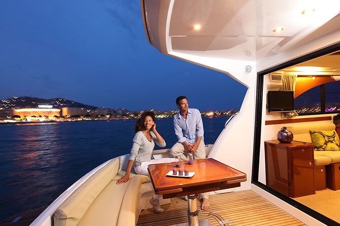 2 Hour Private Sunset Cruise on Luxury Motor Boat with Drinks - VIP private for groups up to 10 people
