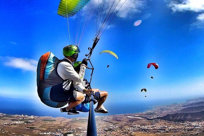 BRONZE tandem paragliding flight in South Tenerife, free pick up - Photos and GoPro footage: what’s included and what you might add