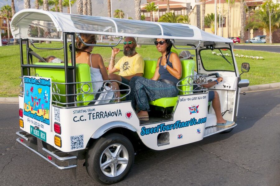 Costa Adeje: Double Tuk Tuk Tour - La Caleta and El Mirador: walking time where the sea view makes sense