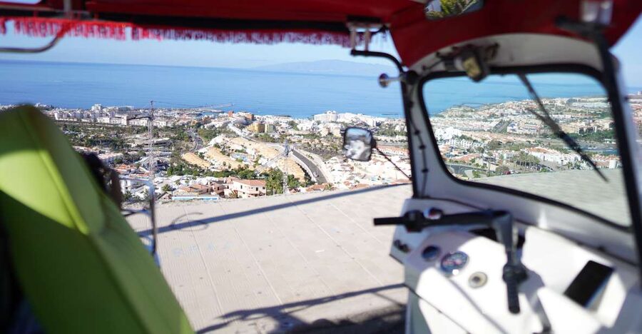 Costa Adeje: Secret Volcano Tuk Tuk Tour - Caldera del Rey: how a former volcano shapes bananas