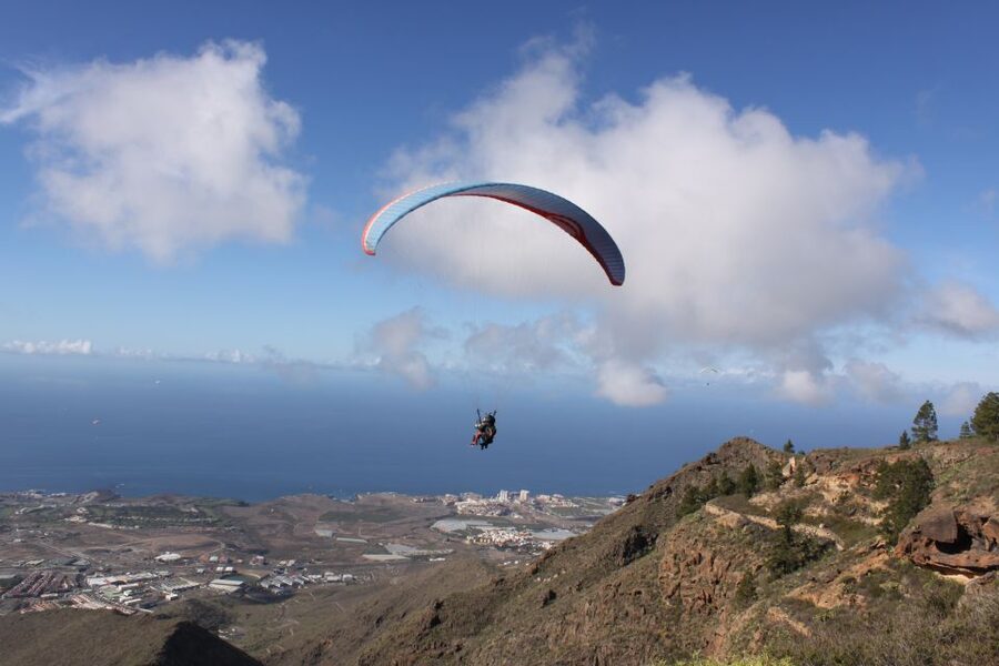 Costa Adeje: Tandem Paragliding Flight - The Views Over Adeje, Barranco del Infierno, and Tejina