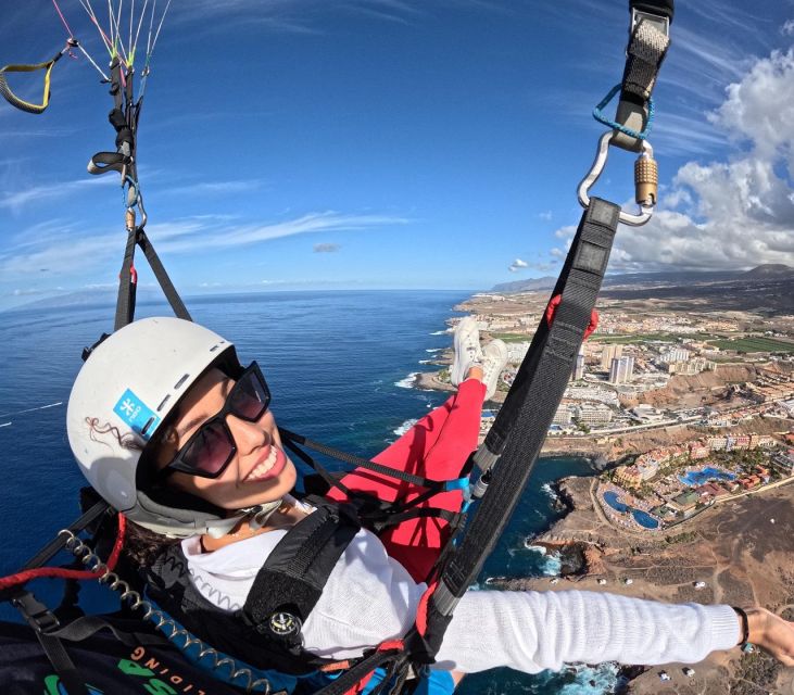 Costa Adeje: Tandem Paragliding Flight with Pickup - Flying Over South Tenerife: Mountains and Coastline Views