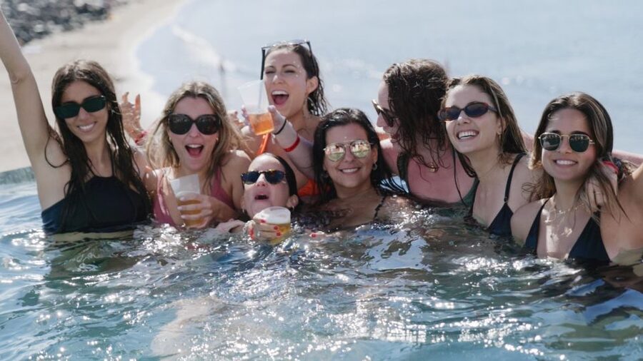 Costa Adeje: Tenerife Monkey Beach Club Utopia Pool Party - Checking In at the Cielo Door on Monkey Beach Club