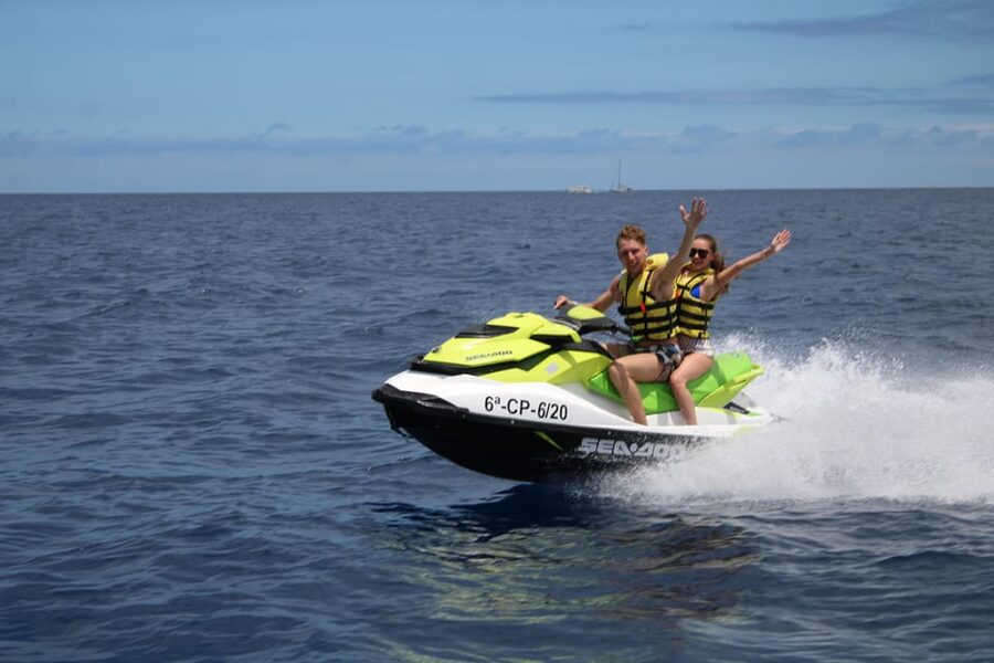 From Puerto Colon : 1 hour adrenaline JetSki tour - What you see from the water: cliffs, open ocean, and marine life