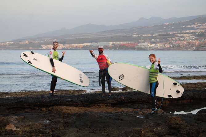 Group Surfing Lesson at Playa de las Américas, Tenerife - Playa de las Américas surf lesson basics, price, and group size