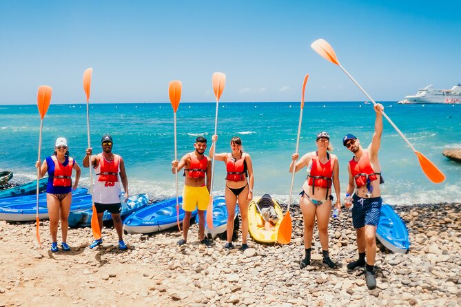 Kayaking + snorkeling with turtles - Dolphins: great when they show up, and worth staying patient