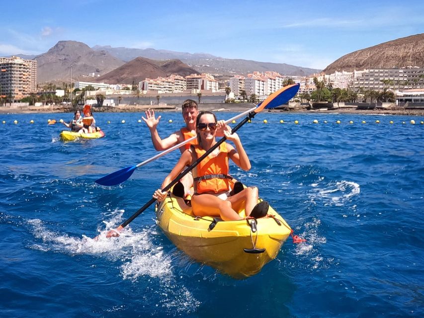 Los Cristianos: Kayaking and Snorkeling with Marine Wildlife - Getting kitted out, even if you are not a strong swimmer