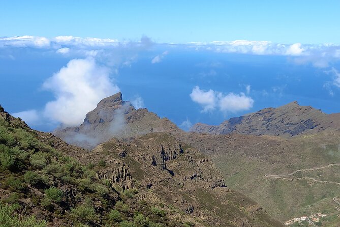Masca from above - Lunch setup: bring your own, then enjoy the picnic pause