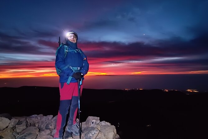 Night Hike to Summit of Teide for Sunrise and the Volcano Shadow - Sunrise at 3,718 m, then the triangular shadow moment
