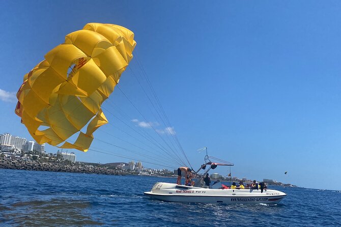 Parasailing flights on the coast of Adeje in Tenerife - What’s Included: The Life Jacket, the Crew, and the Safety Feel