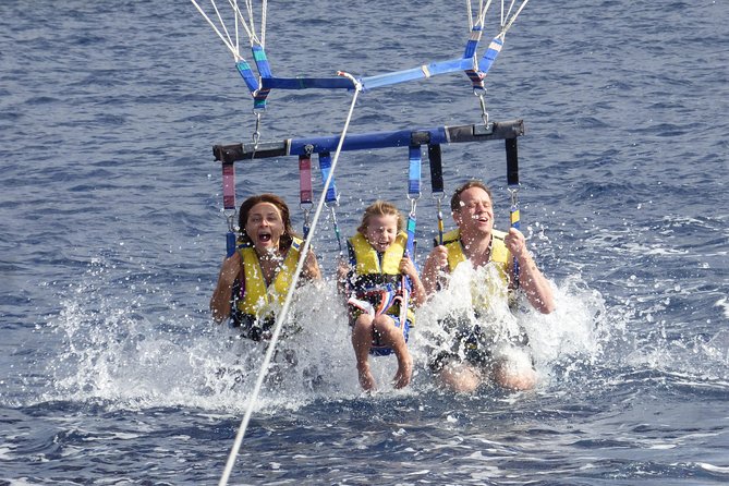 Parascending Tenerife. Stroll above the south Tenerife sea - Puerto Colón Meeting Point, Pontoon 4, and the Timing Trap