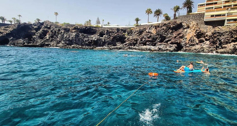 Private Yatch Amalfi Cinco - Las Galletas time: snorkeling, stand-up paddleboard, and a sea scooter