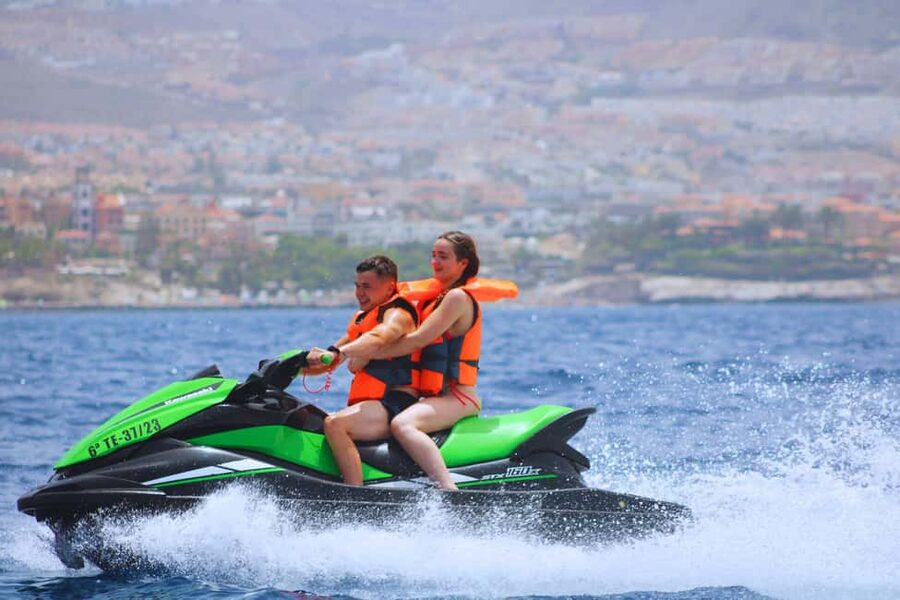 Puerto Colón: Kawasaki Jet Ski Tour Along Tenerife's Coast - Jet Skiing Leg 2: The 25 Minutes That Finish Strong