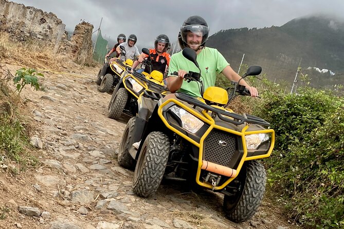 Puerto de la Cruz: Off-Road Adventure in Quad, Snack and Photos - Helmet, oilskin, and riding in weather that changes fast