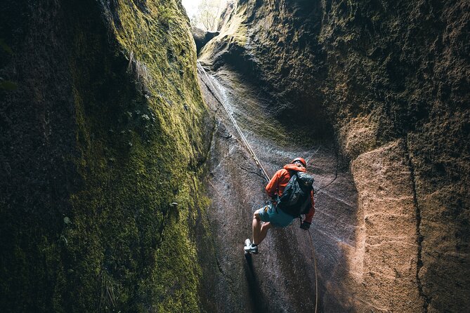 Small-Group Half-Day Canyoning in La Orotava - First rappel: a 22-meter drop that sets the rhythm