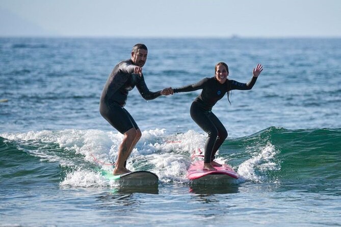 small group surf lesson in Playa de las Américas,Tenerife - Check-In, Gear, and the Quick Safety Setup