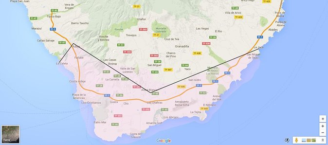 Tenerife Airport Transfer from South Airport (Reina Sofia) to South Area Hotels - Tenerife South Airport to the South Hotels, in One Clear Plan