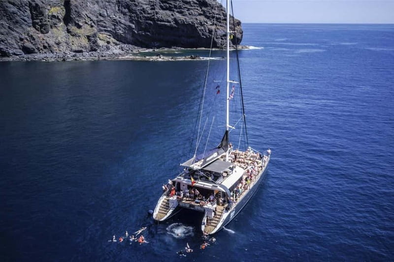 Tenerife: Catamaran Cruise with an Open Bar - In the water, on a schedule