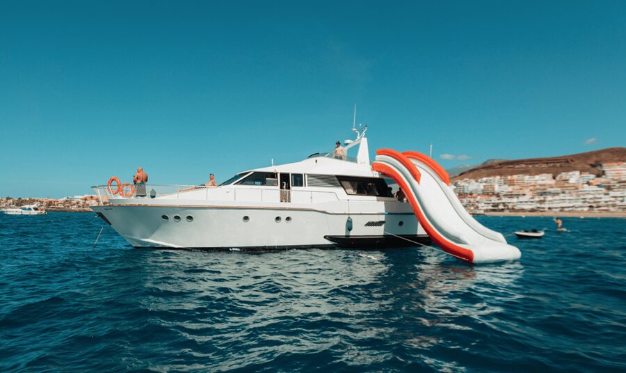 Tenerife: Fun Yacht Trip with Water Activities and Toys - The Crew Makes the Difference: Alejandro, Alex, Paolo, Andreas, and Team Energy