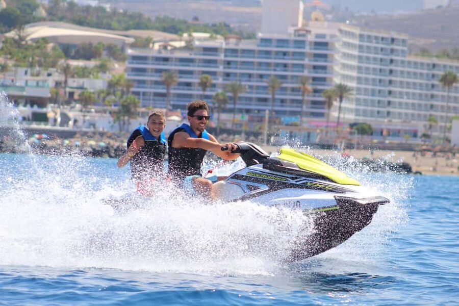 Tenerife: Ocean Pack Jet Ski and Yacht Whale Watching - The 1-hour jet ski ride: briefing, Atlantic swells, and your view of Tenerife
