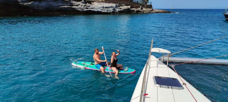 Tenerife: PRIVATE Catamaran cruise with Lunch and Drinks - Discovering secluded coves only boat access can reach